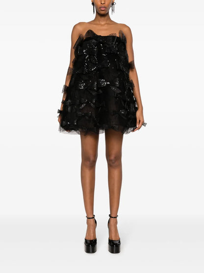 Strapless Tulle Minidress
