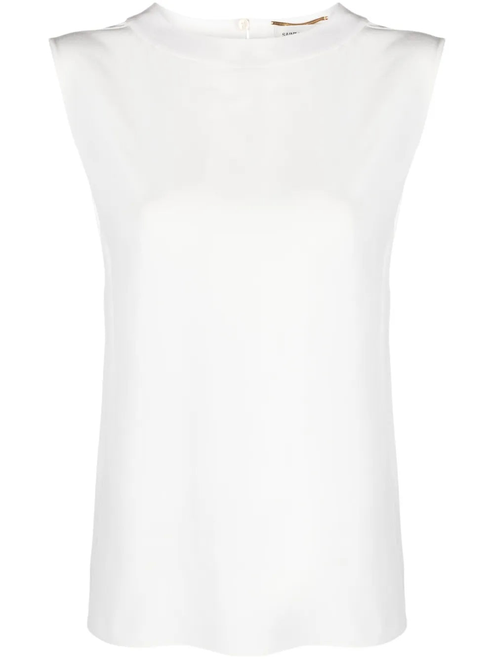 Sleeveless Satin Tank Top