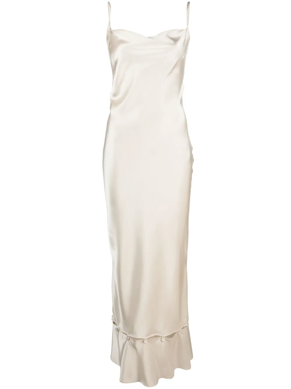 Peplum-Hem Midi Dress