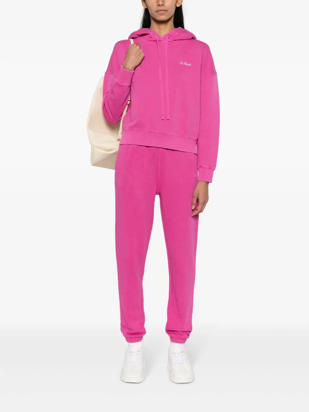 Logog-Embroidered Cotton Hoodie