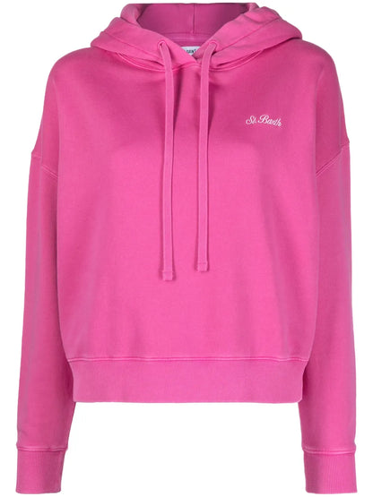 Logog-Embroidered Cotton Hoodie