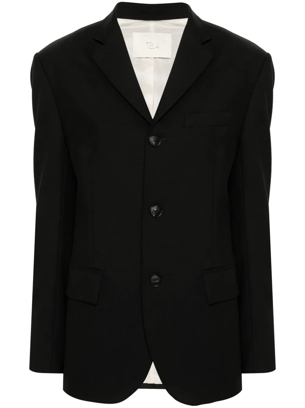 Cotton-Blend Single-Breasted Blazer
