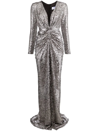 Sequined Trumpet Maxi Dress