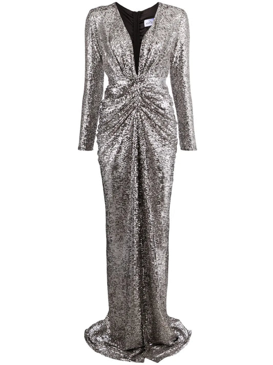 Sequined Trumpet Maxi Dress