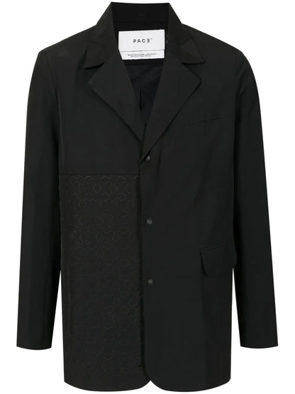 Cut-Out Single-Breasted Blazer