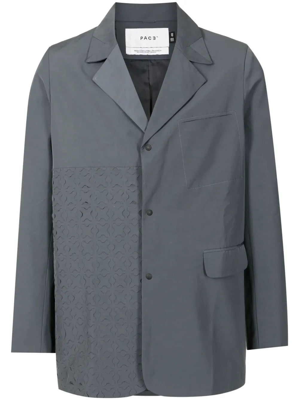 Cut-Out Single-Breasted Blazer