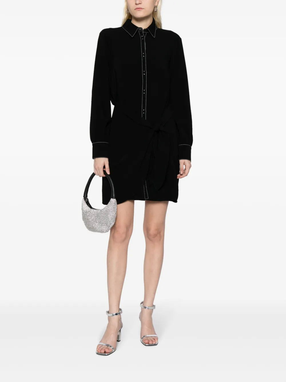 Gabby Tied-Waist Shirtdress