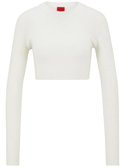 Ribbed-Knit Cropped Top