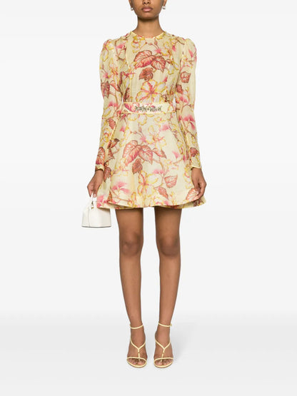 Hibiscus Floral-Print Minidress