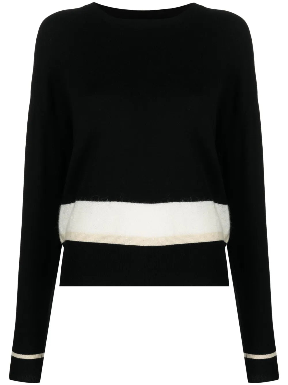 Plums Striped Cashmere Jumper
