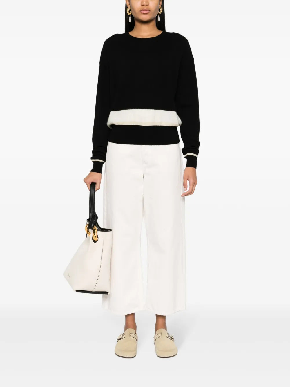 Plums Striped Cashmere Jumper