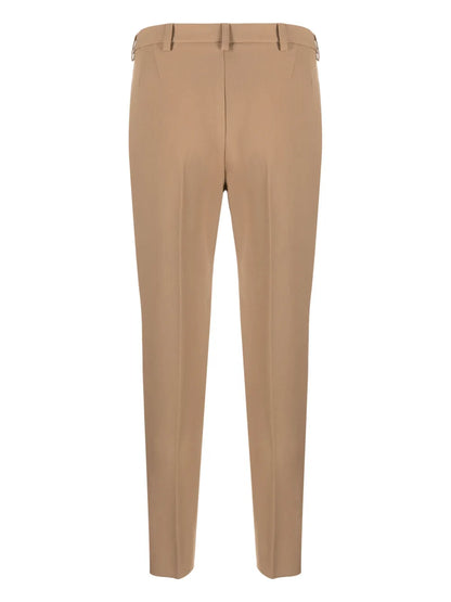 Pressed-Crease Slim-Fit Trousers