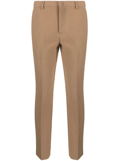 Pressed-Crease Slim-Fit Trousers