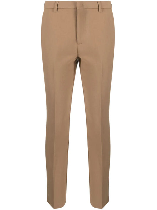 Pressed-Crease Slim-Fit Trousers