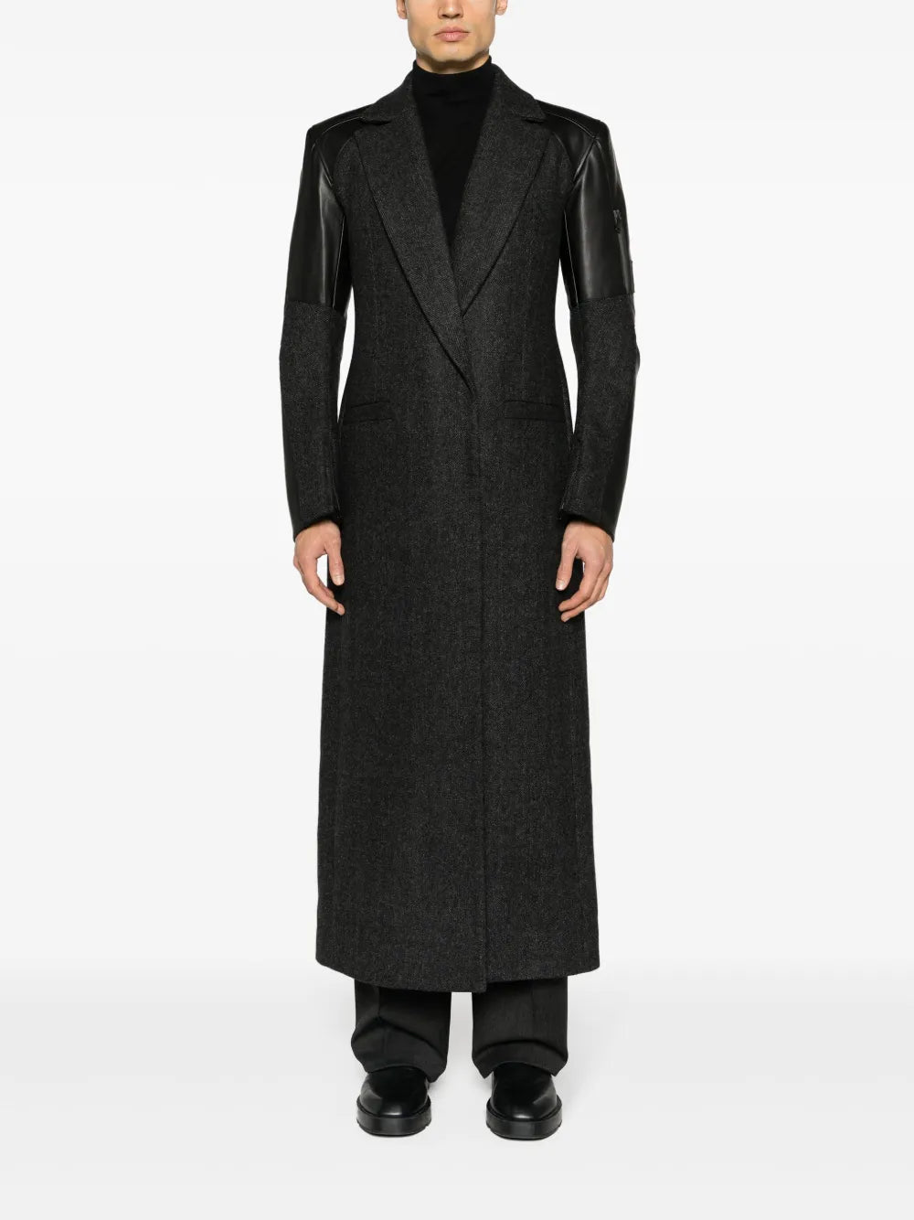 Hybrid Tailored Chevron Coat