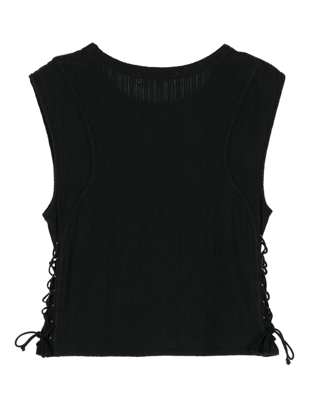 Lace-Up Sleeveless Top