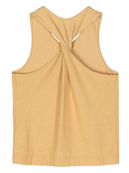 Twist-Detailing Cotton Tank Top
