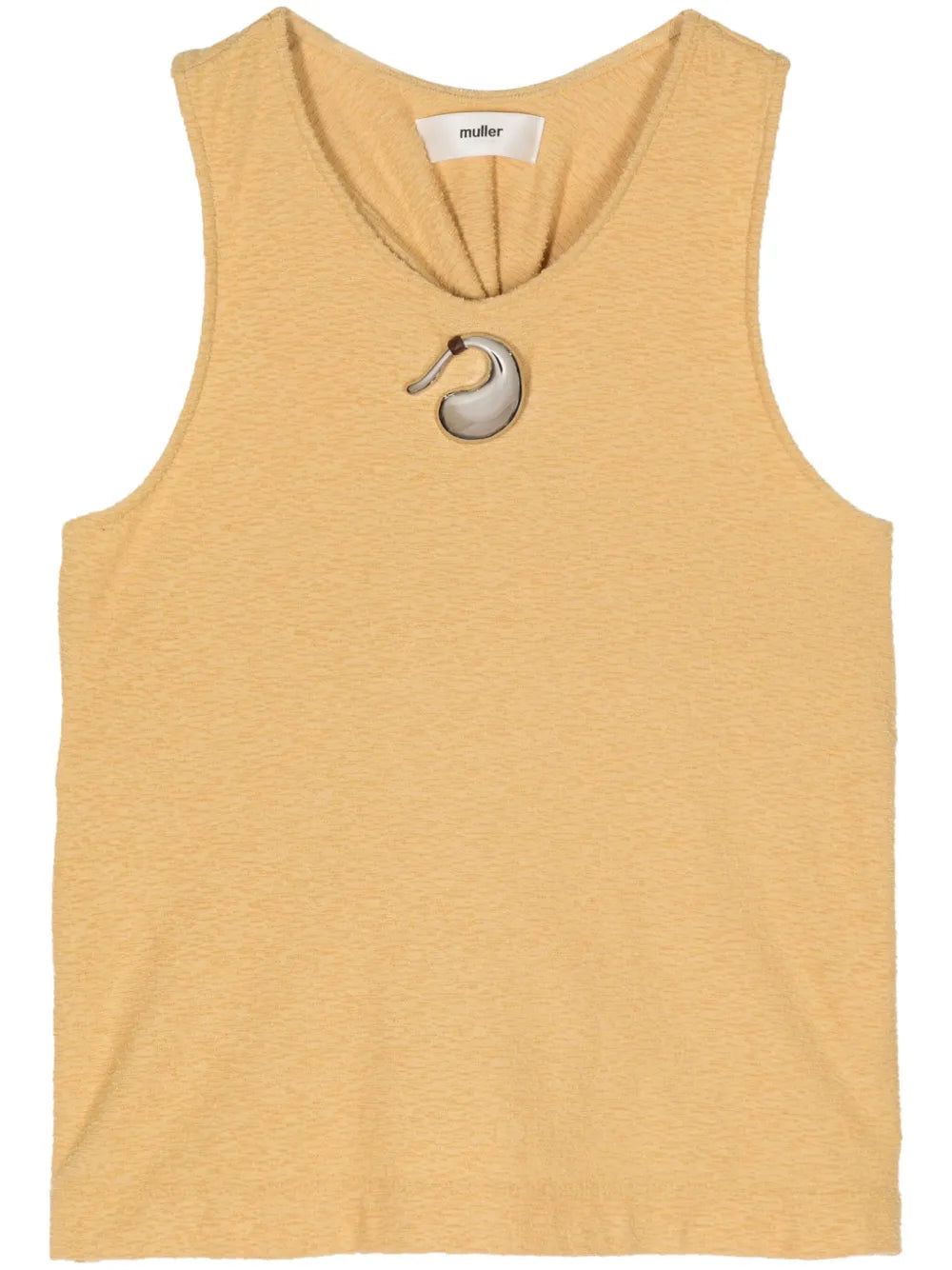 Twist-Detailing Cotton Tank Top