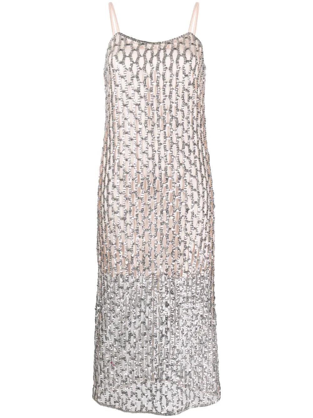 Cut-Out Sequin Maxi Dress