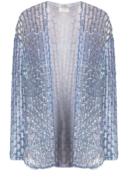 Cut-Out Sequin Tulle Jacket