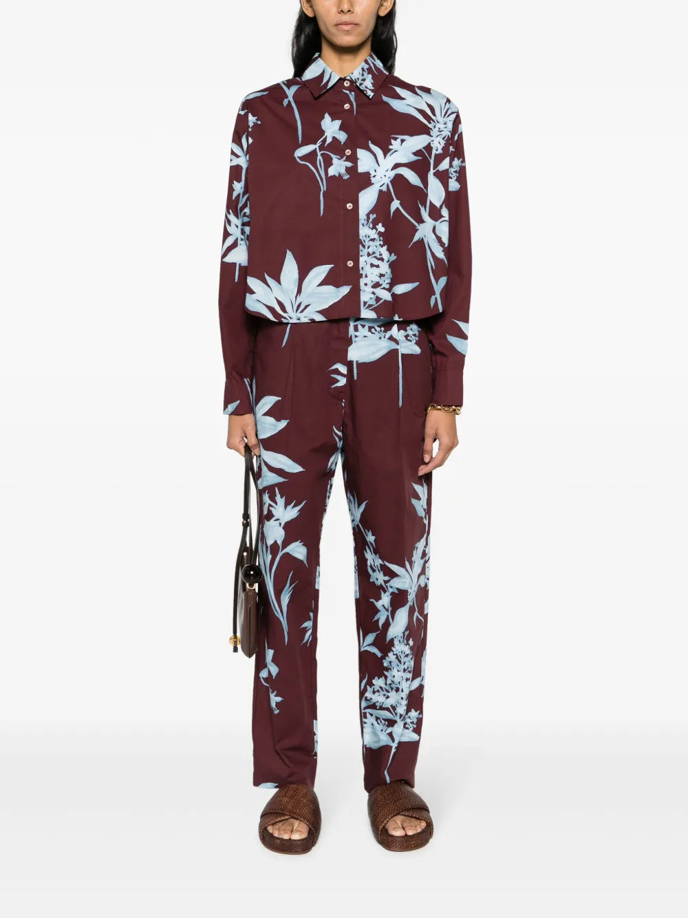 Floral-Print Cotton Shirt
