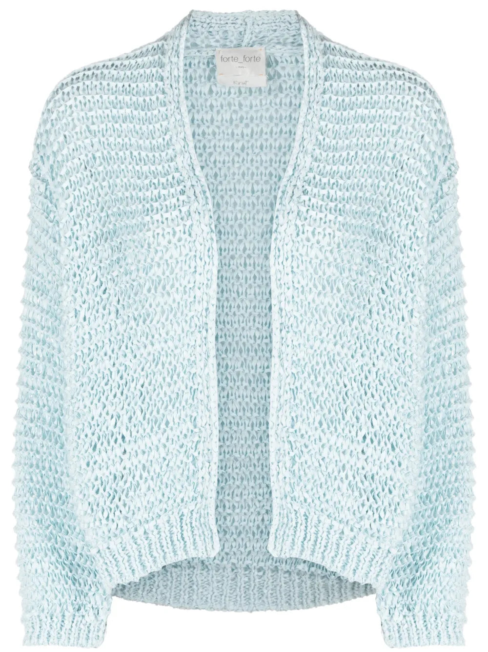 Open-Knit Open Front Cardigan