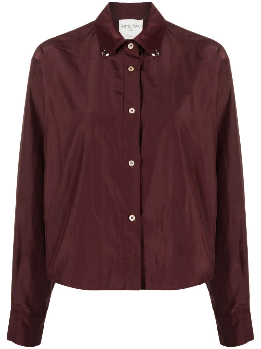 Crystal-Embellished Cotton-Blend Shirt