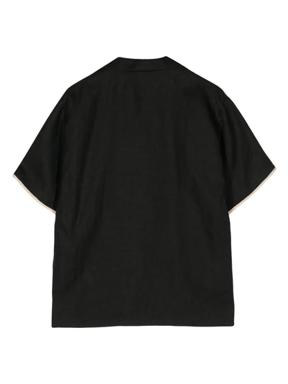 Lino Crystal-Embellished Linen Shirt
