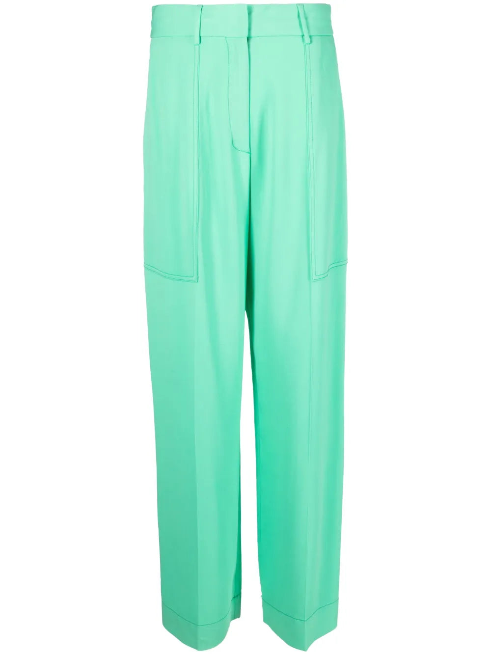 Cady Straight-Leg Trousers