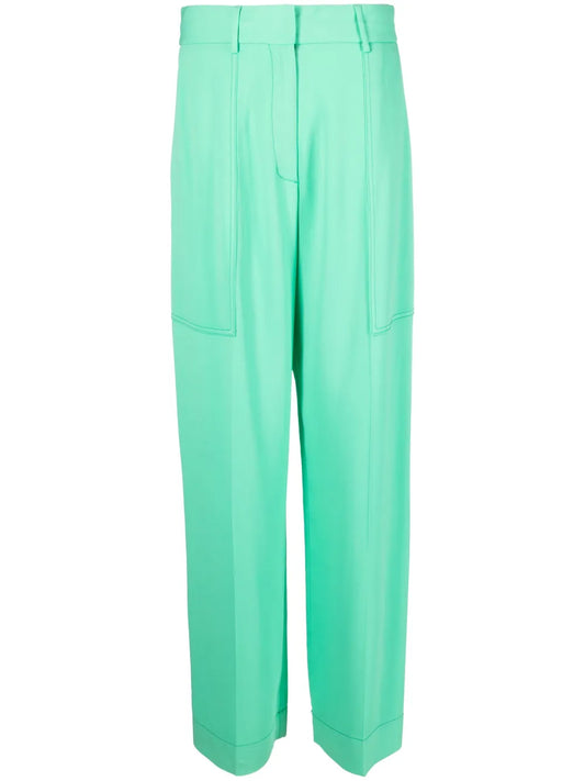 Cady Straight-Leg Trousers