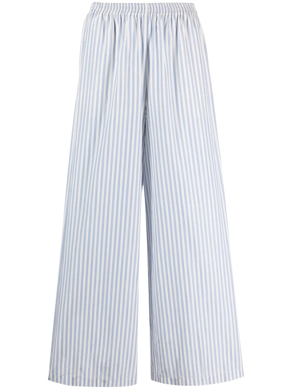Wide-Leg Striped Trousers