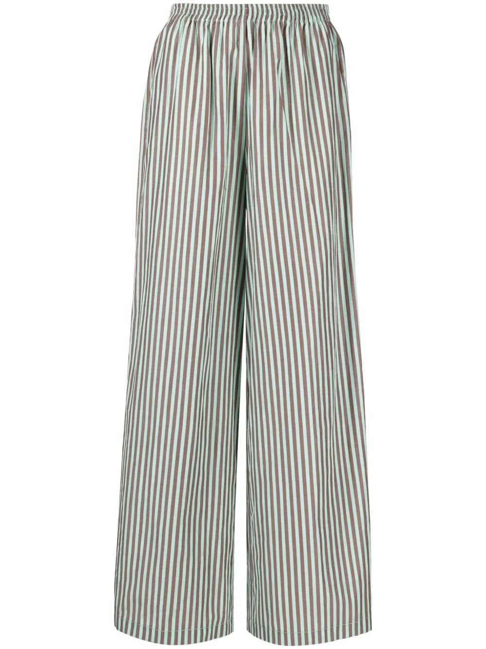 Wide-Leg Striped Trousers