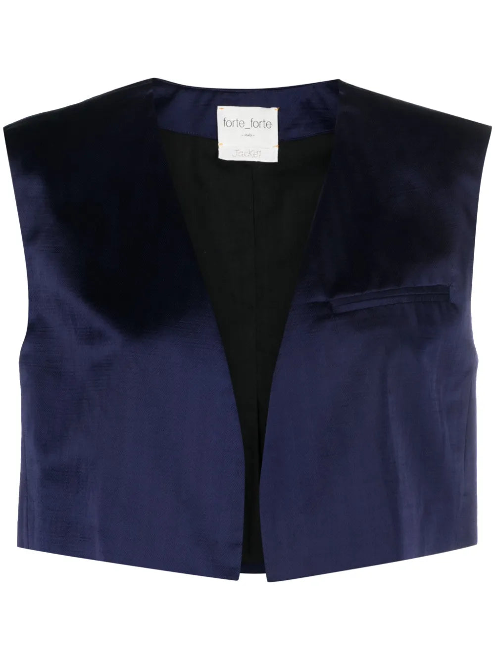 Cropped Herringbone Waistcoat