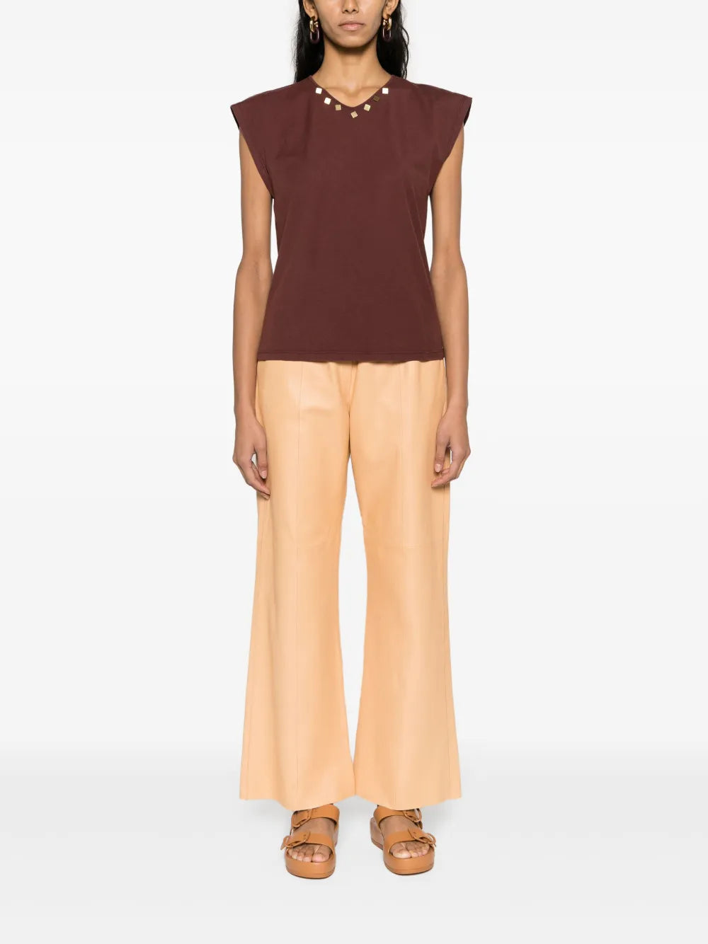 Studded Cotton Blouse
