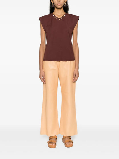 Studded Cotton Blouse