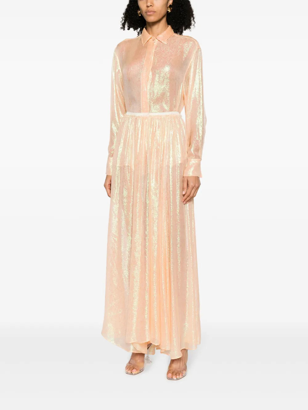 Semi-Sheer Textured Shirt