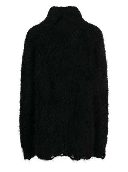 Distressed Brushed-Effect Jumper