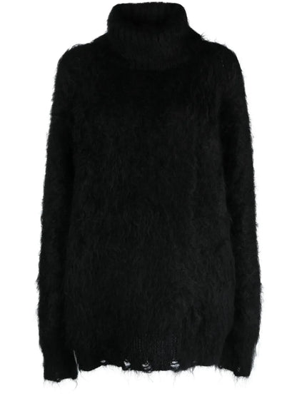 Distressed Brushed-Effect Jumper