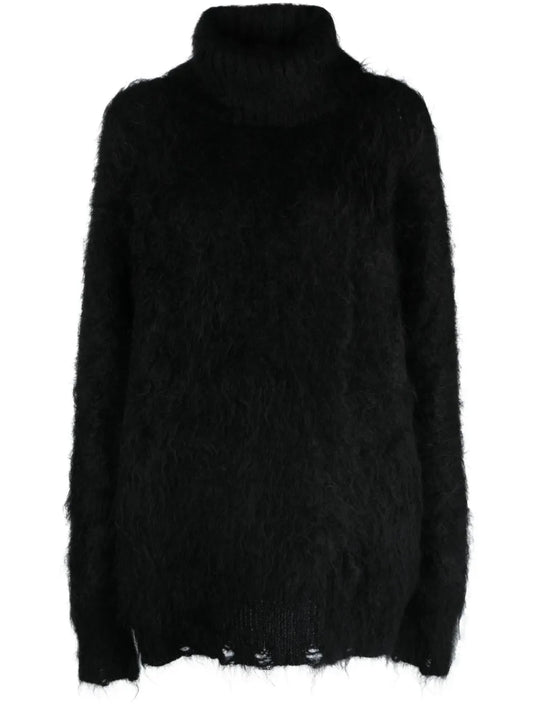 Distressed Brushed-Effect Jumper