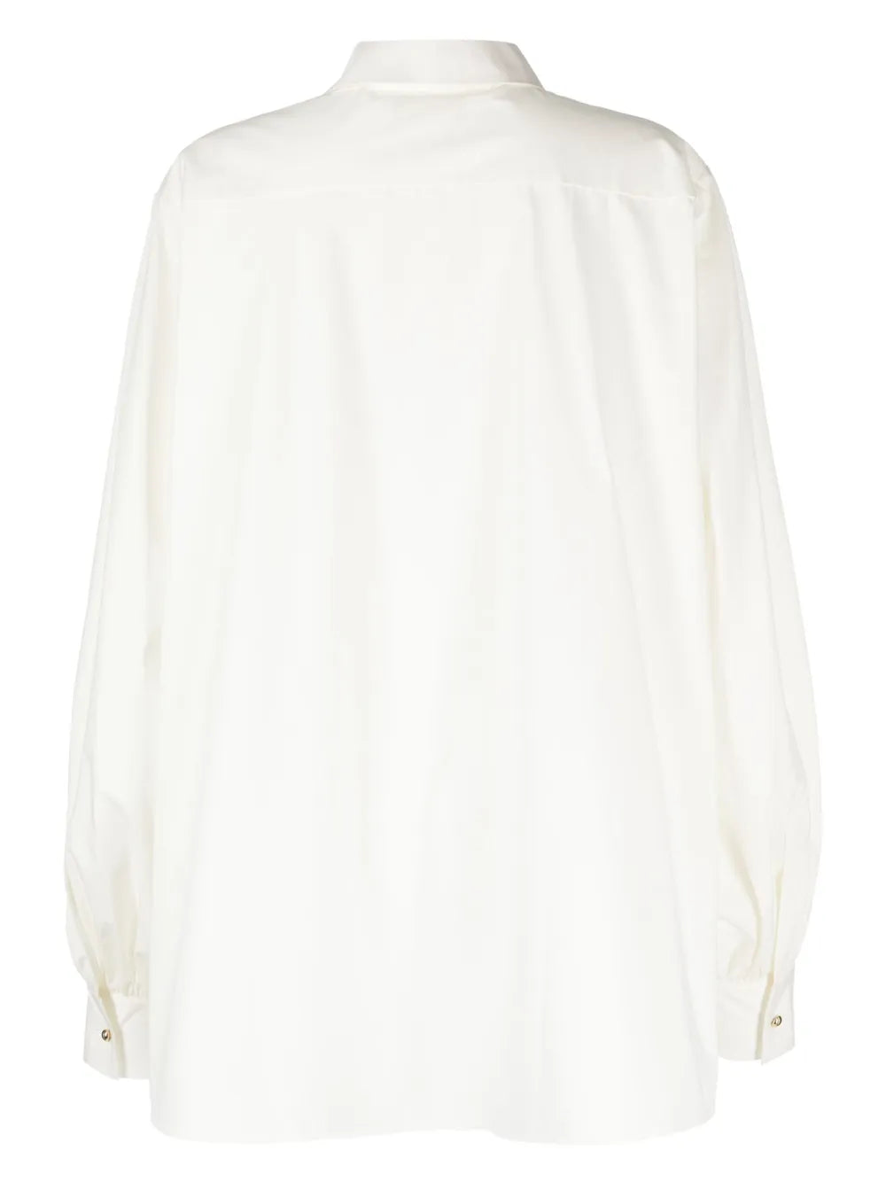 Lace-Embroidered Cotton Shirt