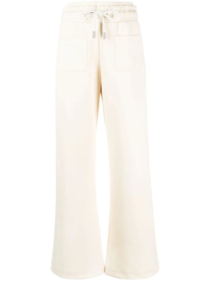 Logo-Embroidered Flared Track Pants