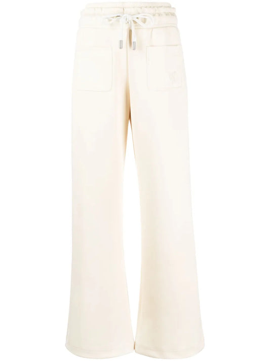 Logo-Embroidered Flared Track Pants