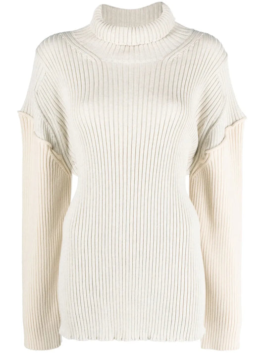 Dua Drop-Shoulder Ribbed Jumper