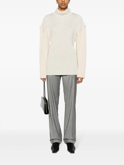 Dua Drop-Shoulder Ribbed Jumper