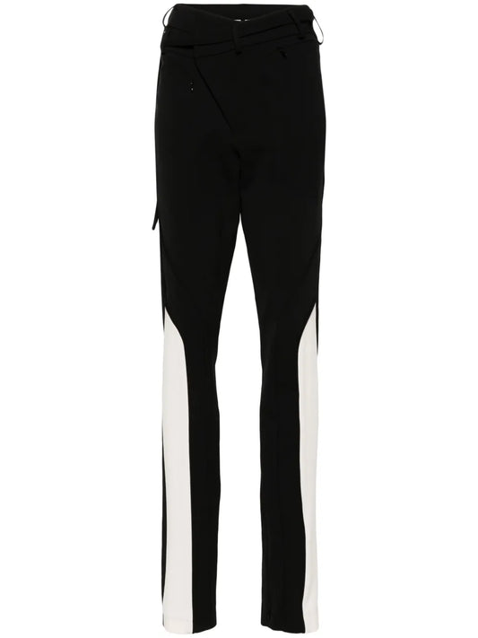 Asymmetric Straight-Leg Trousers