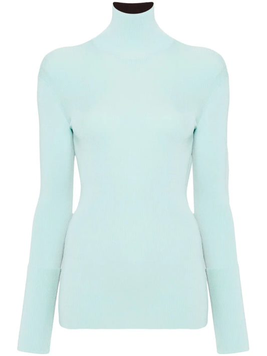 High-Neck Long-Sleeve Top