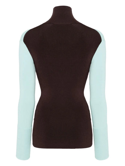 High-Neck Long-Sleeve Top