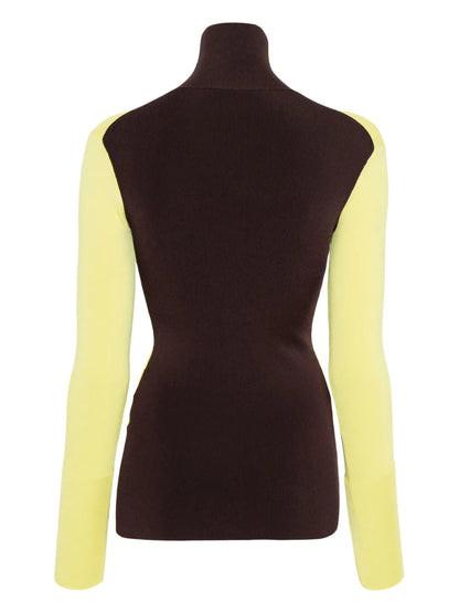 High-Neck Long-Sleeve Top
