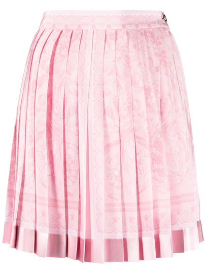 Barocco Pleated Miniskirt
