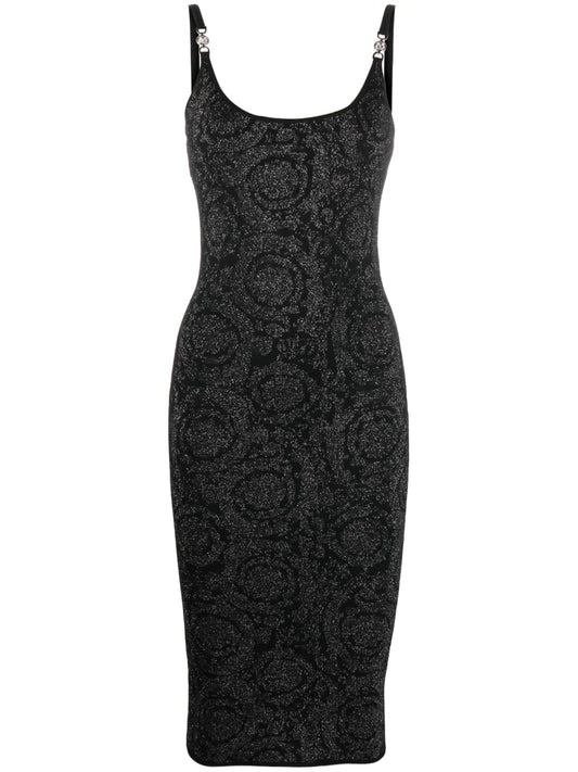 Barocco Knitted Lurex Dress
